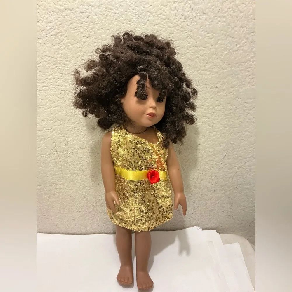 Adora  brown doll with curl hair 18”